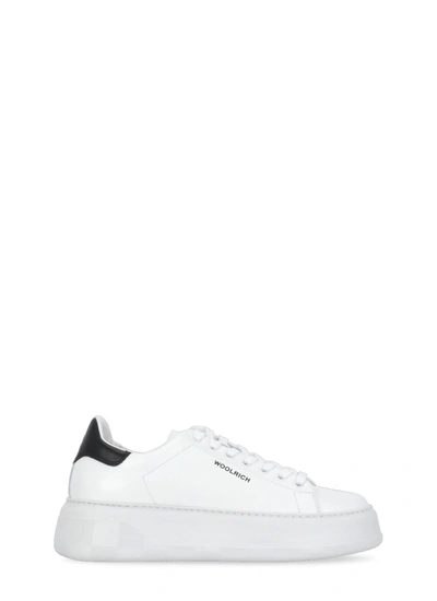 Woolrich Court Logo-print Trainers In White