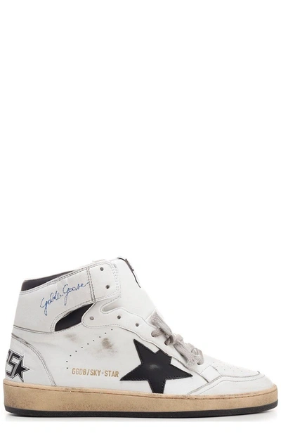 Golden Goose Sky Star Trainers In White/black
