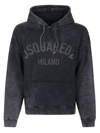 Dsquared2 Hercalina Fit Sweatshirt In X Charcoal/black