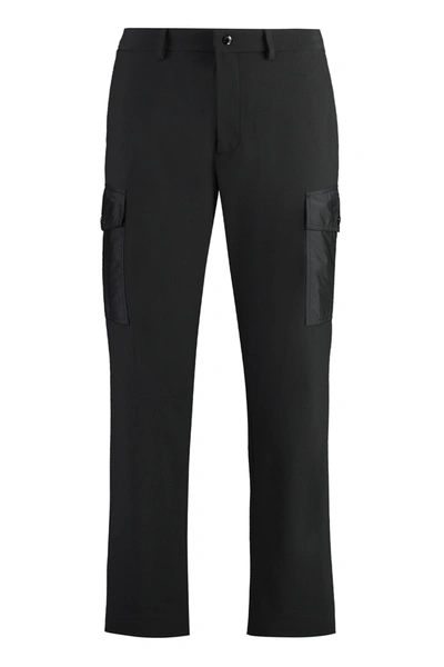 Moncler Technical Fabric Pants In Black