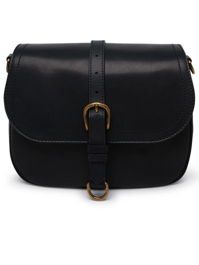 Golden Goose Black Leather Sally Midi Bag