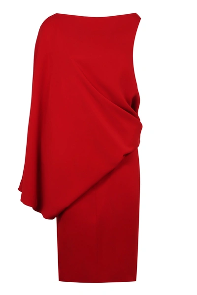 Tom Ford Midi Viscose Dress In Red