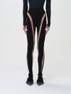 Mugler Pants  Woman Color Black In Black