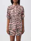 Zimmermann Matchmaker Safari Linen And Silk Shirt In Pink
