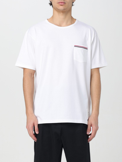 THOM BROWNE T-SHIRT THOM BROWNE MEN COLOR WHITE,f11122001