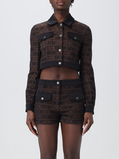 Moschino Jacket  Couture Woman Color Brown
