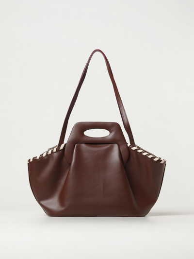 Themoirè Handbag  Woman Color Brown