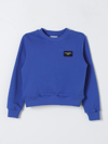 DOLCE & GABBANA SWEATER DOLCE & GABBANA KIDS COLOR BLUE,F20030009