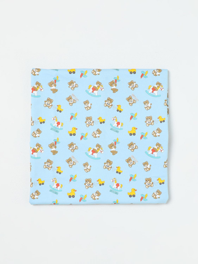Moschino Baby Blanket  Kids Color Gnawed Blue