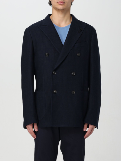 Lardini Jacket  Men Color Blue