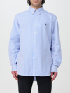 Polo Ralph Lauren Cotton Sport Shirt In Blue