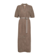 BRUNELLO CUCINELLI KNITTED BELTED DRESS