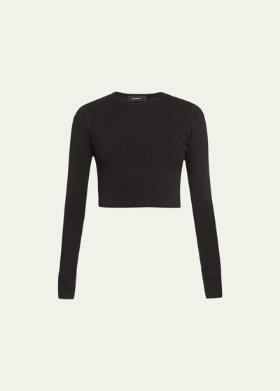 WARDROBE.NYC CROP LONG SLEEVE TEE