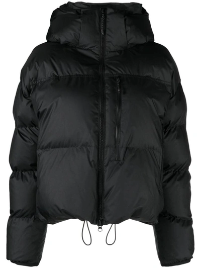 Adidas By Stella Mccartney Hooded Puffer Jacket In Black