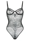 Anine Bing Via Bodysuit In Black