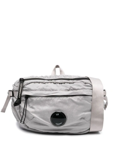 C.p. Company Lens-detail Padded Shoulder Bag In Grey