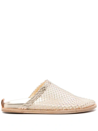 FORTE FORTE FORTE_FORTE STRASS MESH FLAT SABOT SHOES