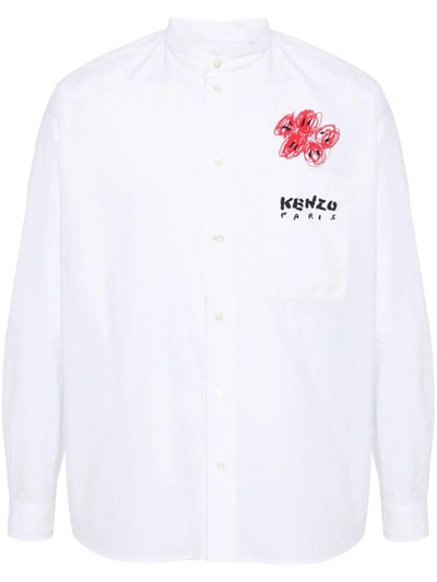 KENZO KENZO  DRAWN VARSITY DRESS SHIRT CLOTHING