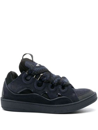 Lanvin Curb Sneakers Shoes In 19 Slate