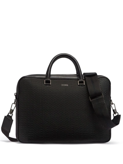 Zegna Luxury Tailoring Edgy Business Bag Bags In Ner