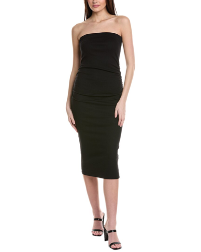 Michael Stars Rosella Strapless Midi Dress In Black