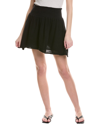 Michael Stars Havana Smocked Gauze Skirt In Black In Black