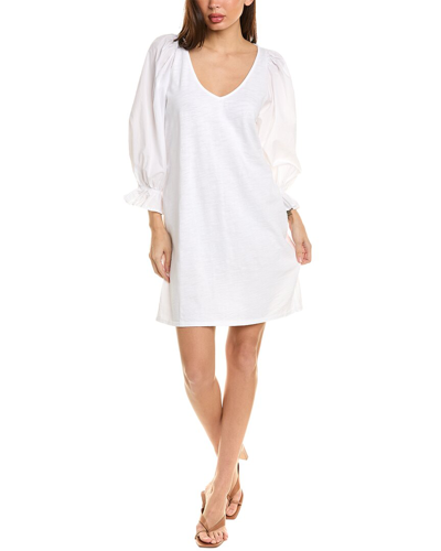 Nation Ltd Oralia Flounce Mini Dress In White