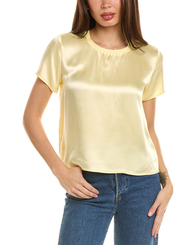 Nation Ltd Marie Boxy Crop Top In Yellow