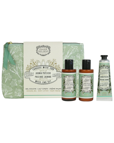 Panier Des Sens Absolutes Precious Jasmine Travel Set In Green