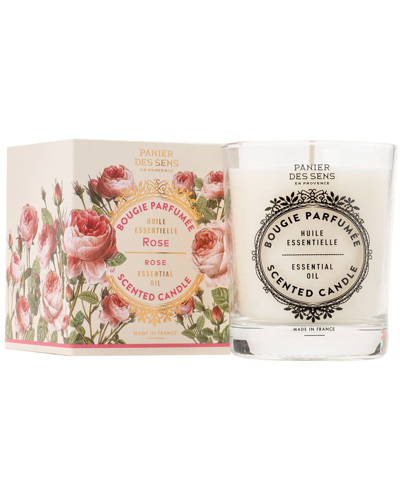 Panier Des Sens Rose Scented Candle 6oz/180g & Eau De Perfume 1.7 Fl.oz In Pink