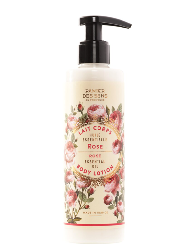 Panier Des Sens Rose Body Lotion 8.4oz And Hand Cream 2.6oz In Pink