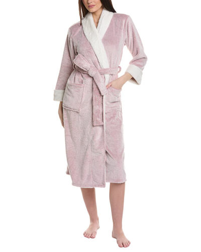 N Natori Frosted Robe In Brown