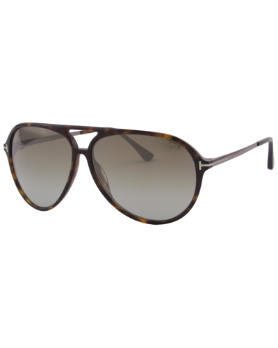 Tom Ford Men's Samson 62mm Sunglasses In Brown