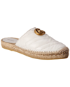 GUCCI GUCCI DOUBLE G LEATHER ESPADRILLE