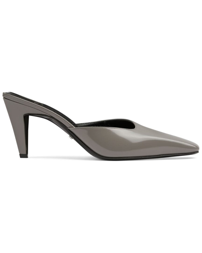 Gucci Mule Heeled Sandals In Grey