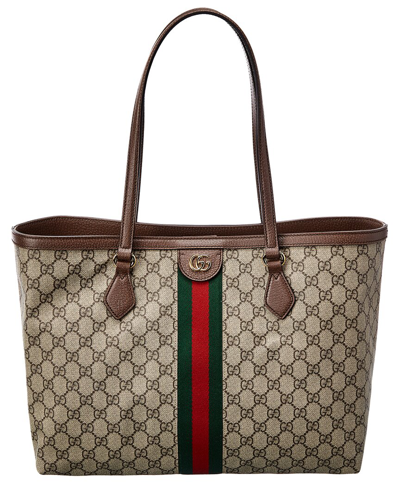 Gucci Ophidia Gg Medium Tote Bag In Beige