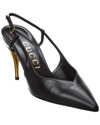 GUCCI GUCCI LEATHER SLINGBACK PUMP