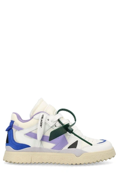 Off-white Sponge Lace-up Trainers In 0136