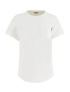 Brunello Cucinelli Cotton Jersey T-shirt In White