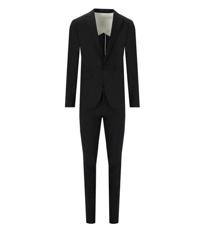Dsquared2 Single-breasted Two-piece Tailored Suit In Nero