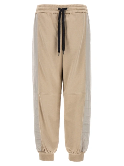 Brunello Cucinelli Padded Insert Joggers Trousers Beige