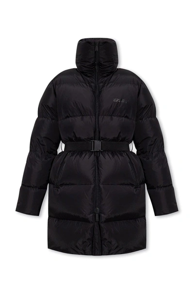Dsquared2 Belted Down Jacket In Black