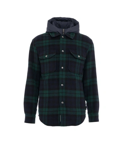 Woolrich Check Detailed Hooded Jacket In Black