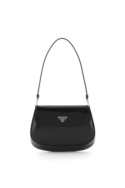 Prada Cleo Shoulder Bag In Black