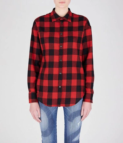 Dsquared2 Shirts In Black/red