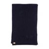 WOOLRICH WOOLRICH LOGO PATCH RIBBED SCARF