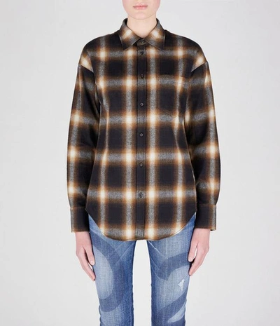 Dsquared2 Shirts In Brown/black/white