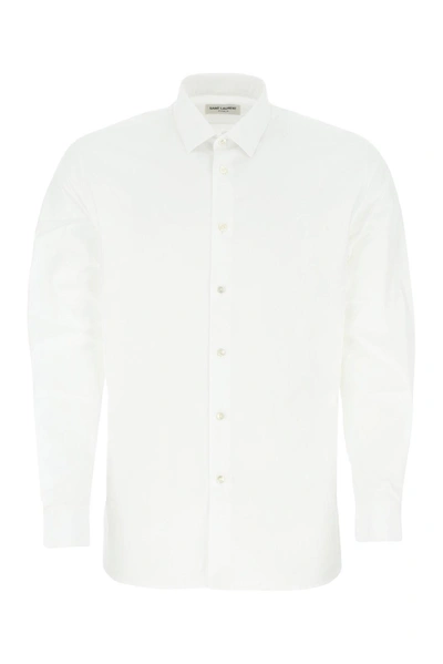 Saint Laurent Slim Fit Long-sleeved Shirt In Default Title