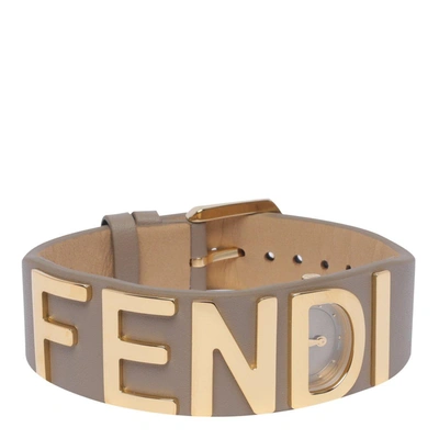 Fendi Graphy Bracelet Watch In Grey
