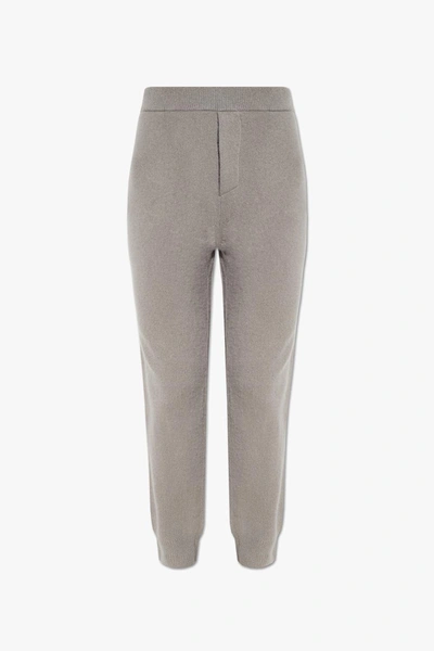 Dsquared2 Logo-embroidered Knitted Track Pants In Grey